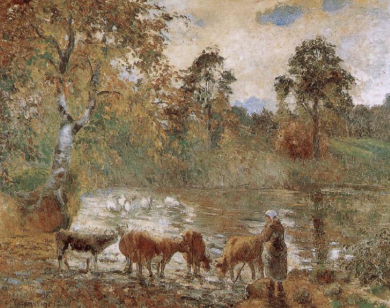 pond, Camille Pissarro